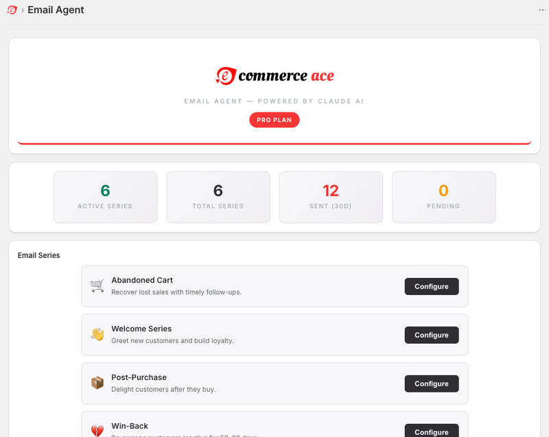 Step 1 — Email Agent Dashboard