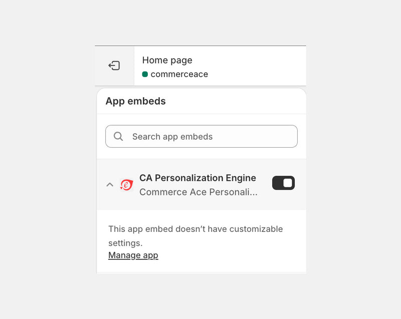 Step 3 — Theme Editor App Embed