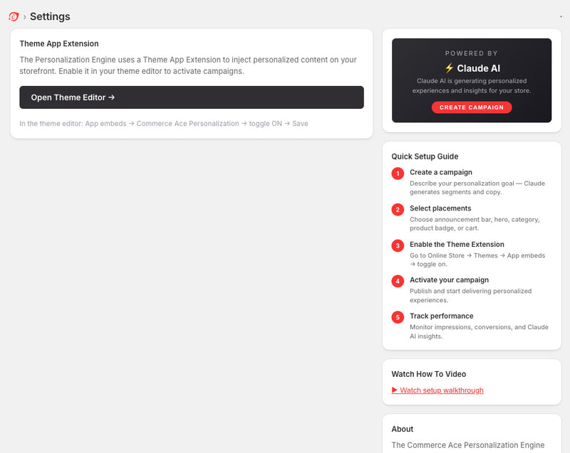 Step 2 — Settings Theme App Extension