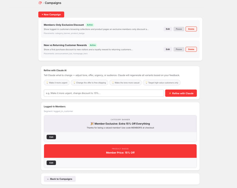Step 6 — Review and Refine Campaign
