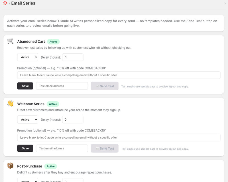 Step 7 — Email Series Overview