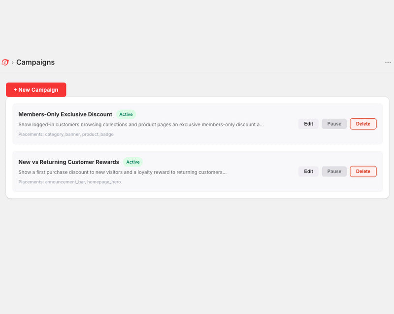 Step 7 — Campaigns Dashboard