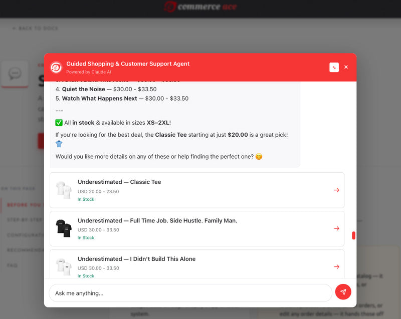 Step 8 — Storefront Widget