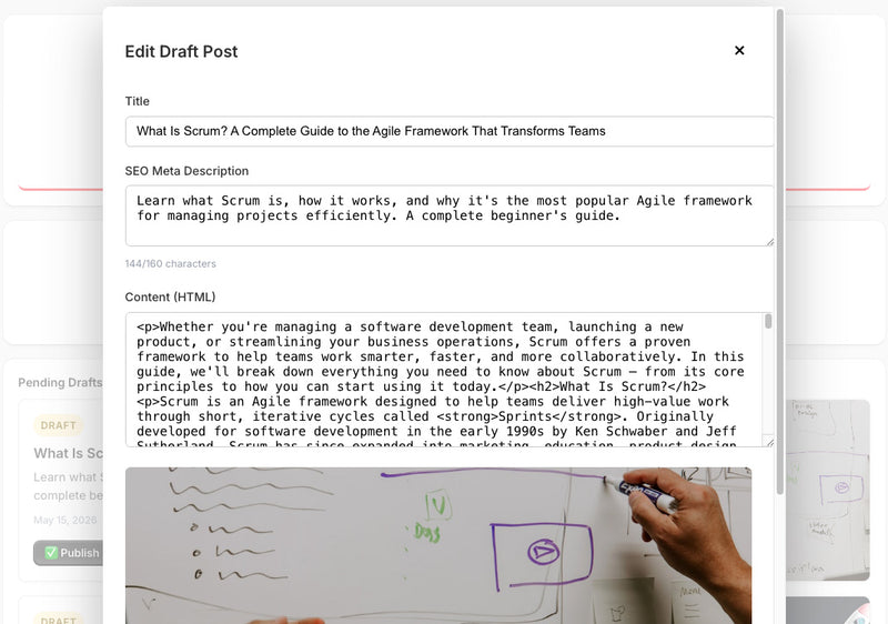 an ai writer that knows your store