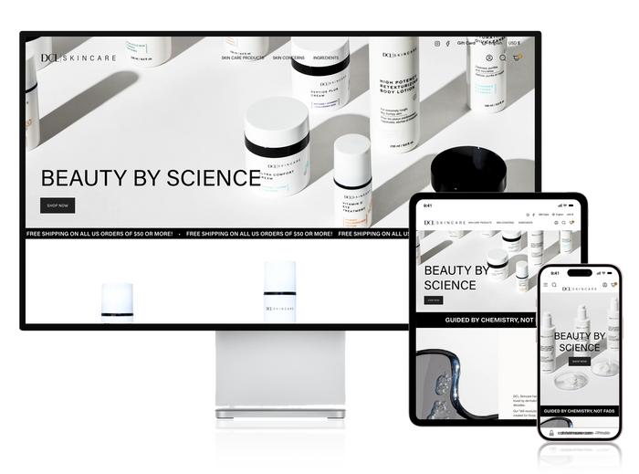 DCLSkincare.com — Custom Shopify Build