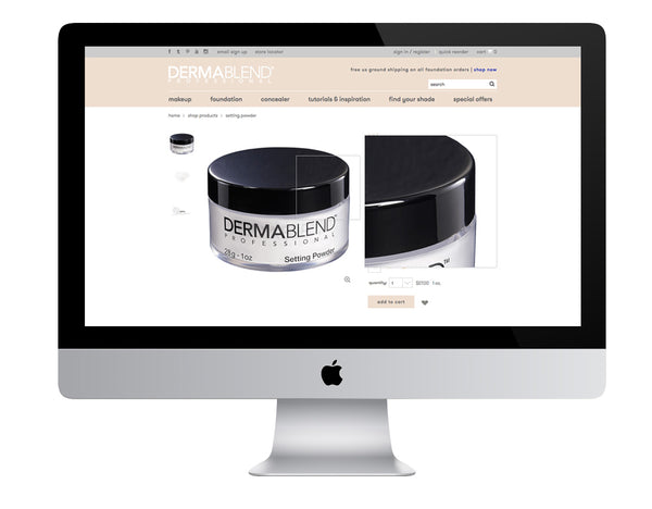 Dermablend.com PDP image optimization