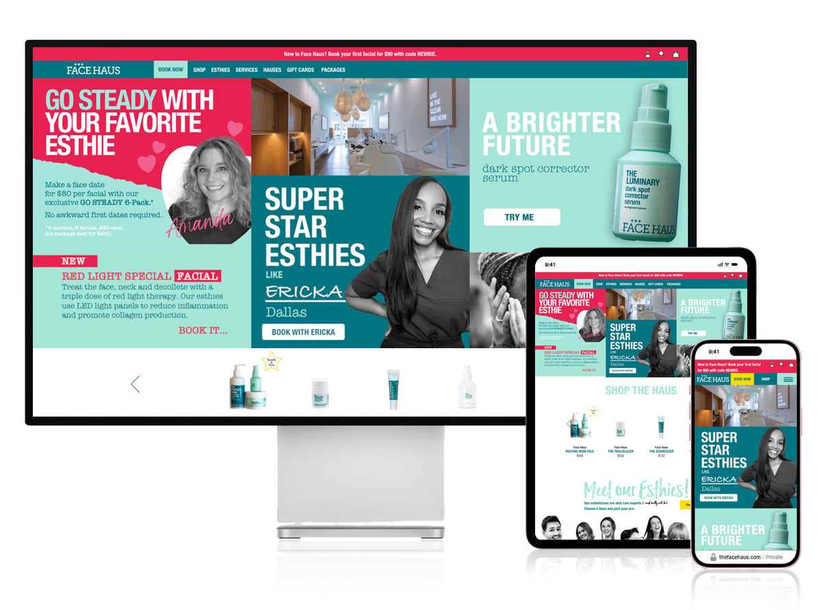 TheFaceHaus.com - Custom Shopify Build