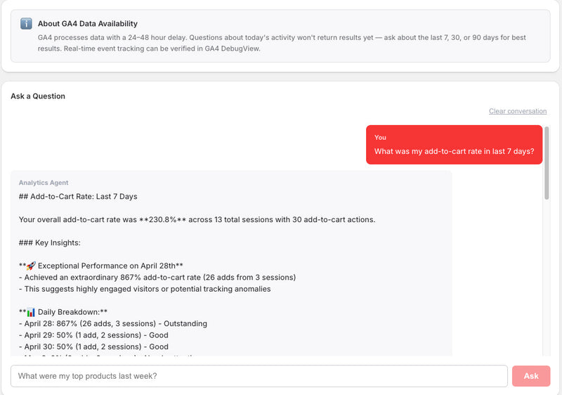 ask your analytics anything
