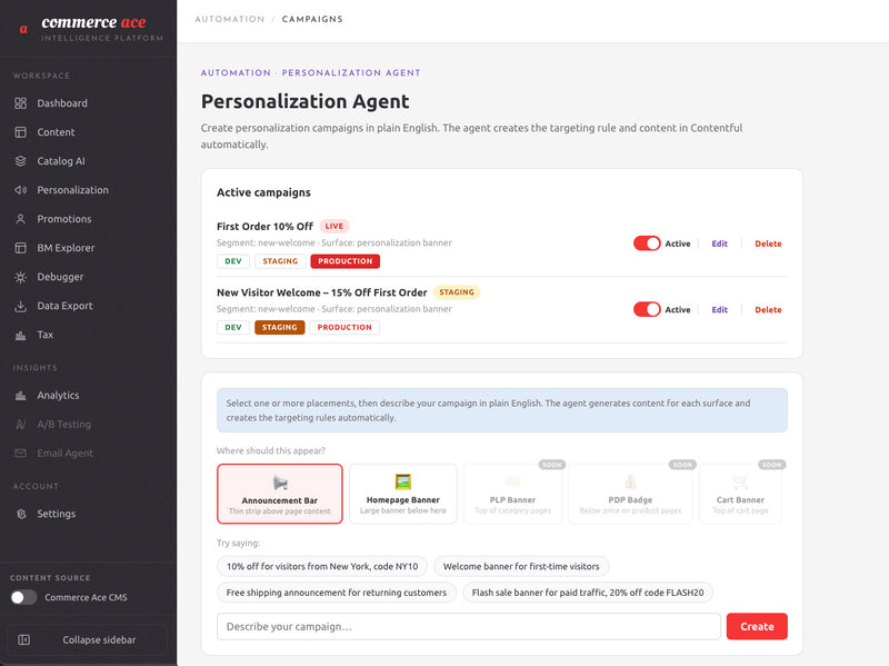 intelligence platform for sfcc