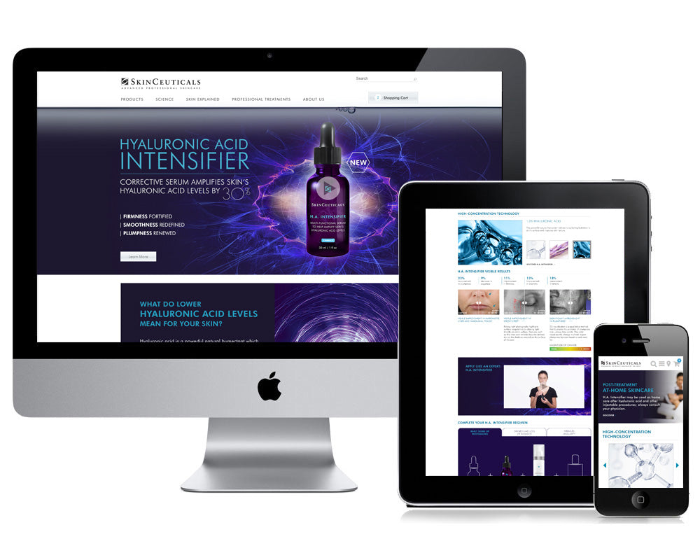 SkinCeuticals.com H.A Product Launch